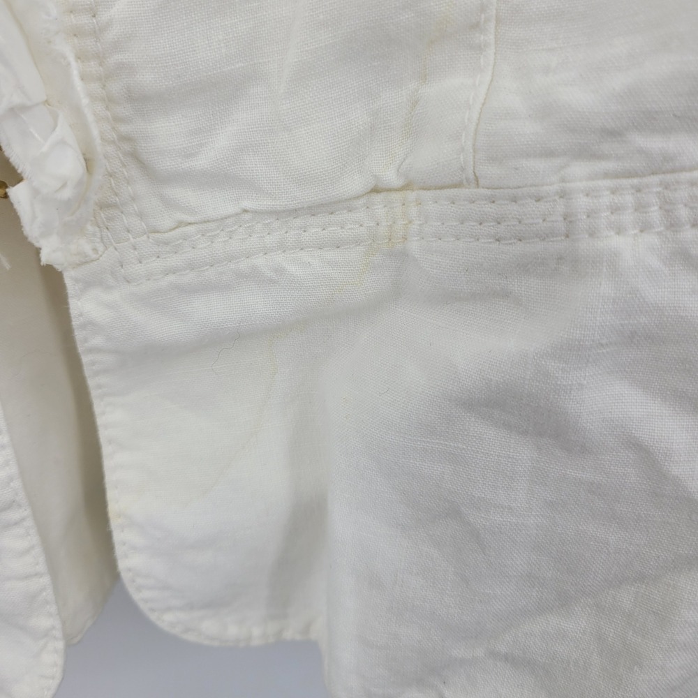 Vtg Escada Victorian Rival Old‎ Money Linen Ruffle Jacket Blazer Sz M Romantic - Picture 11 of 12